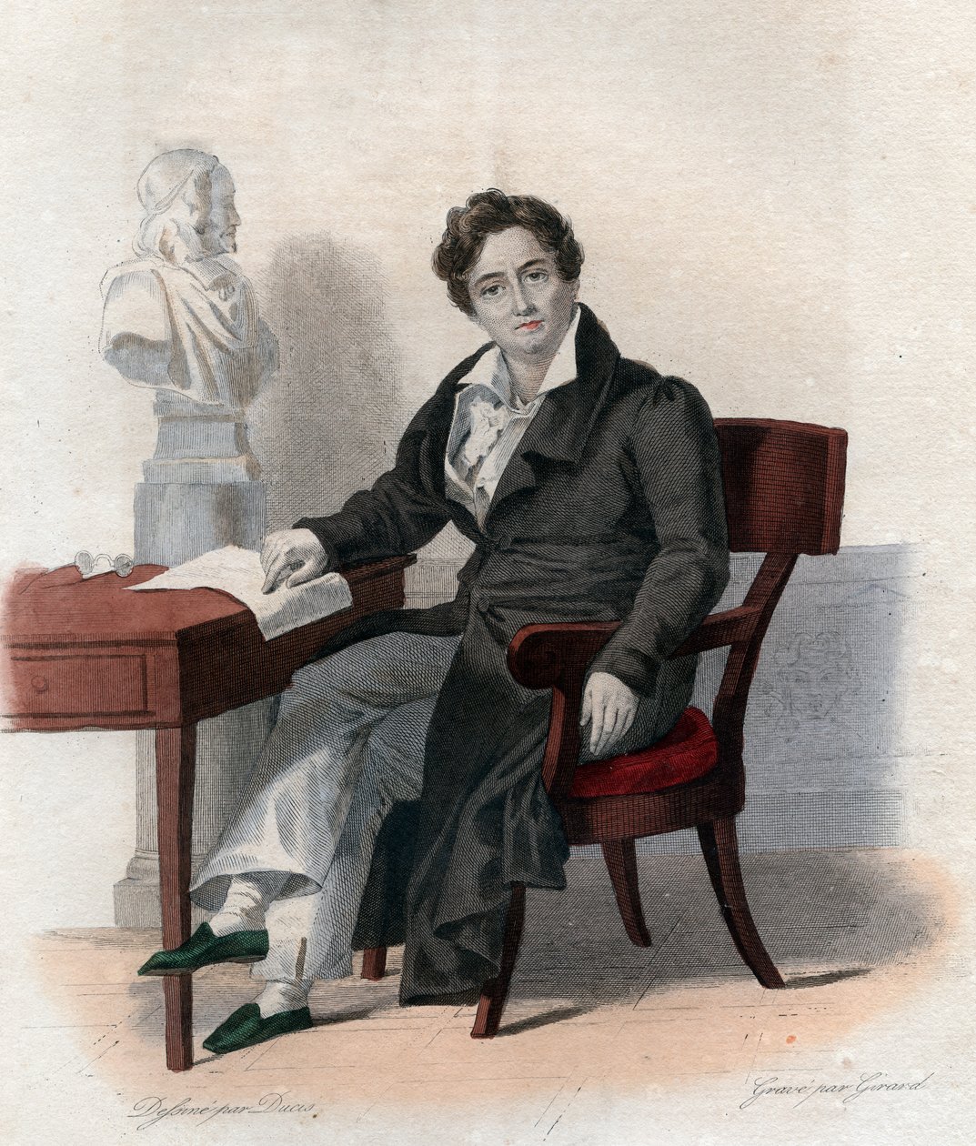François Joseph Talma (1763-1826), Fransız aktör portresi. by French School