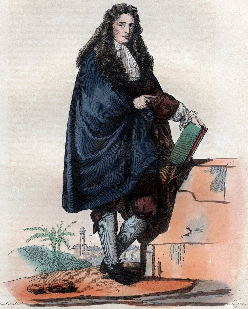 Jean Chardin (1643-1713), Fransız kuyumcu ve gezgin portresi. by French School