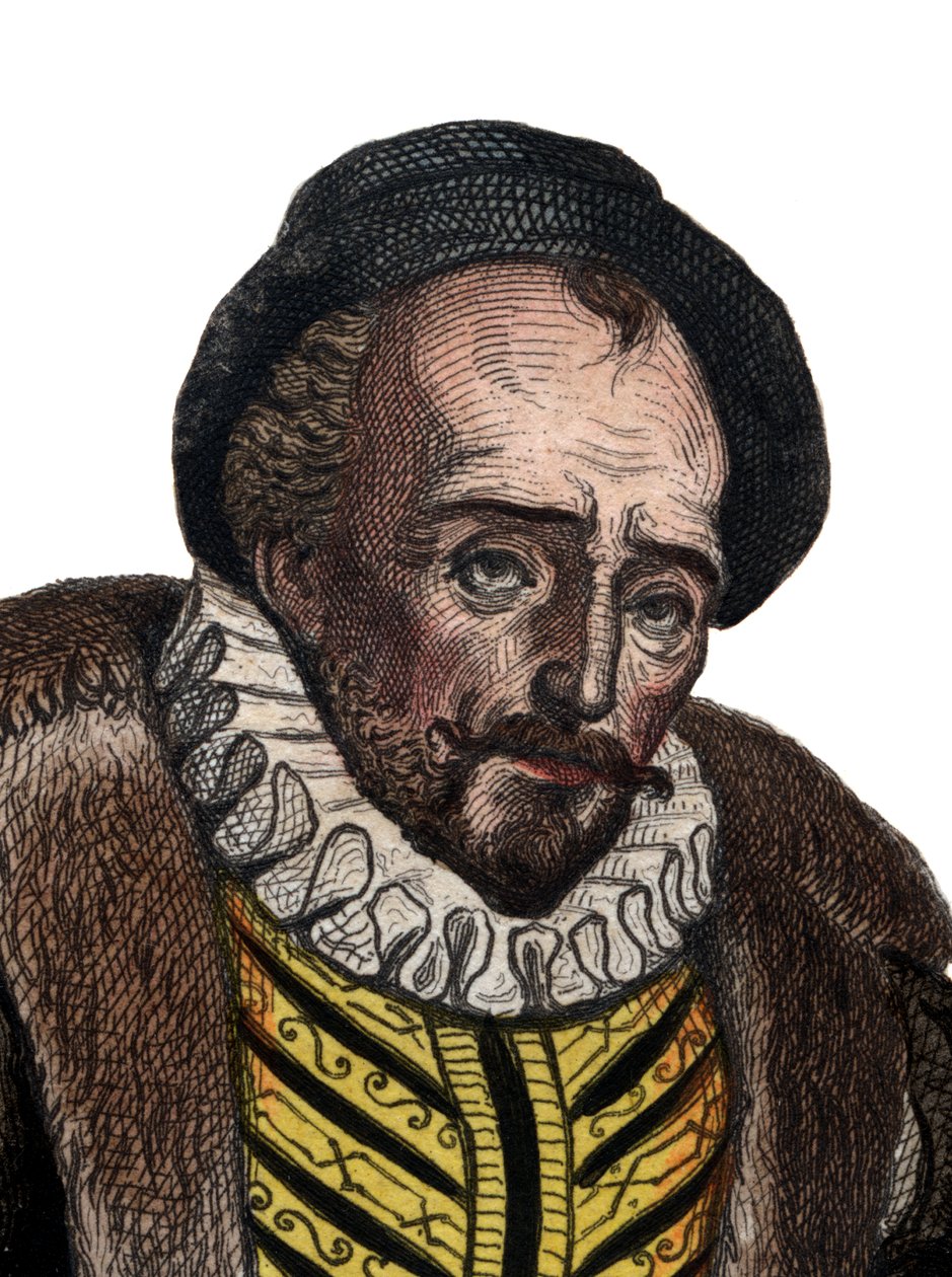 Lord Michel Eyquem de Montaigne (1533-1592), Fransız yazar. by French School