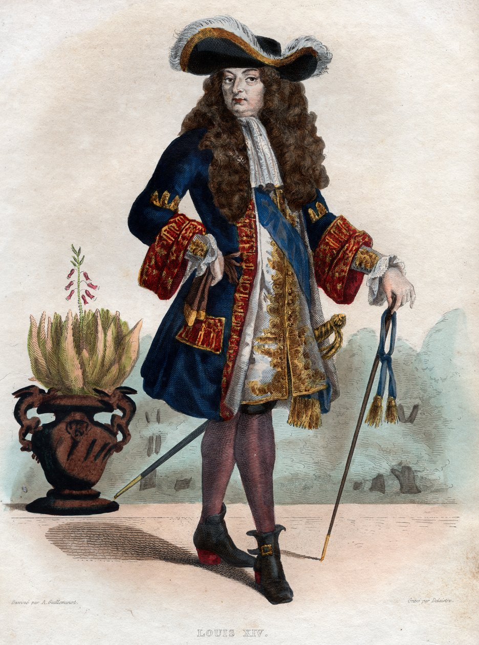 Fransa Kralı XIV. Louis (1638-1715) portresi. by French School