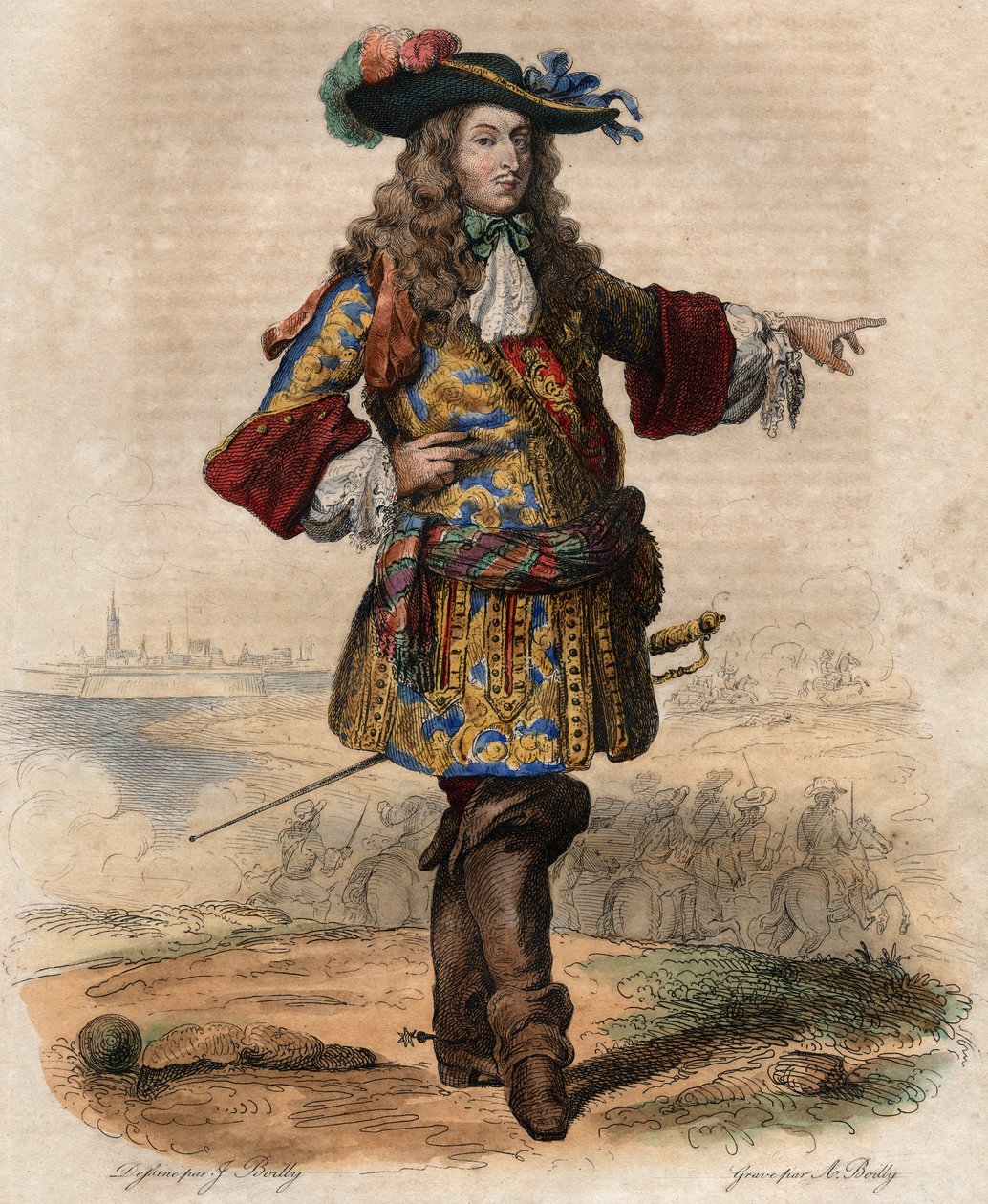 Louis de Bourbon, Conde Prensi (1621-1686), Fransız general, le Grand Conde olarak bilinen portresi. by French School