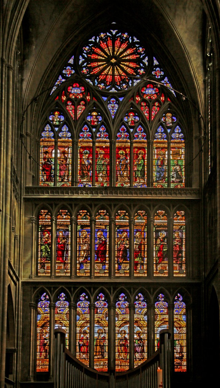 Güney Penceresi tarafından Valentin Bousch, 1520-1527 ve Kilise Babaları, Azizleri ve Metz