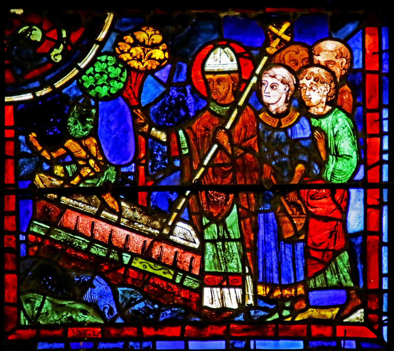 St. Martin, sözde bir şehidin mezarından bir iblis kovuyor, St. Martin