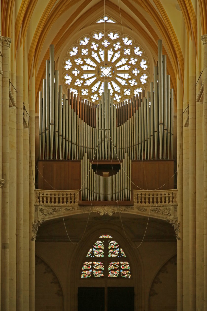 Batı gül pencere ve organ by French School
