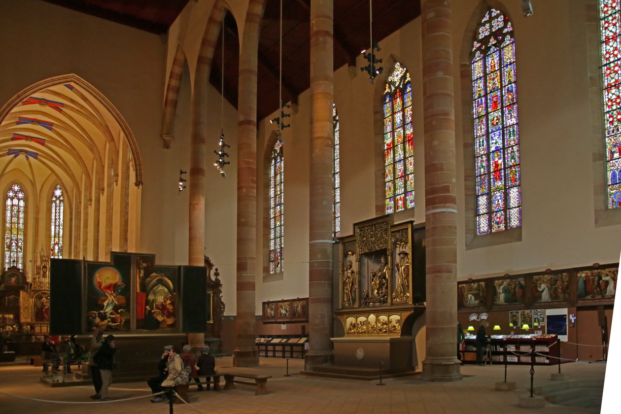 İç Görünümü gösteren pencere by French School
