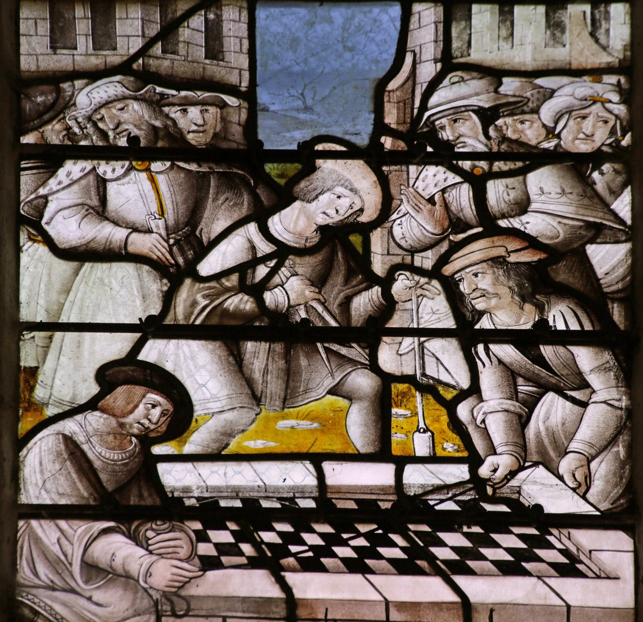 Notre Dame de Lorette Efsanesini tasvir eden pencere: Bakireler Evi