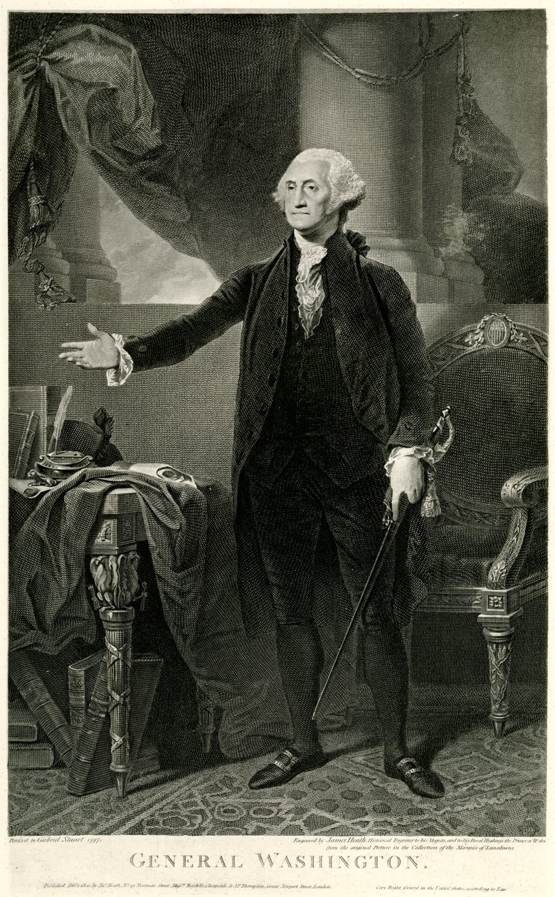 George Washington, 1884-90 (fototip) by German School