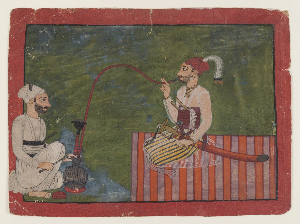 Bir Prens Portresi, c.1700-1710 (kağıt üzerinde opak wc) by Indian School