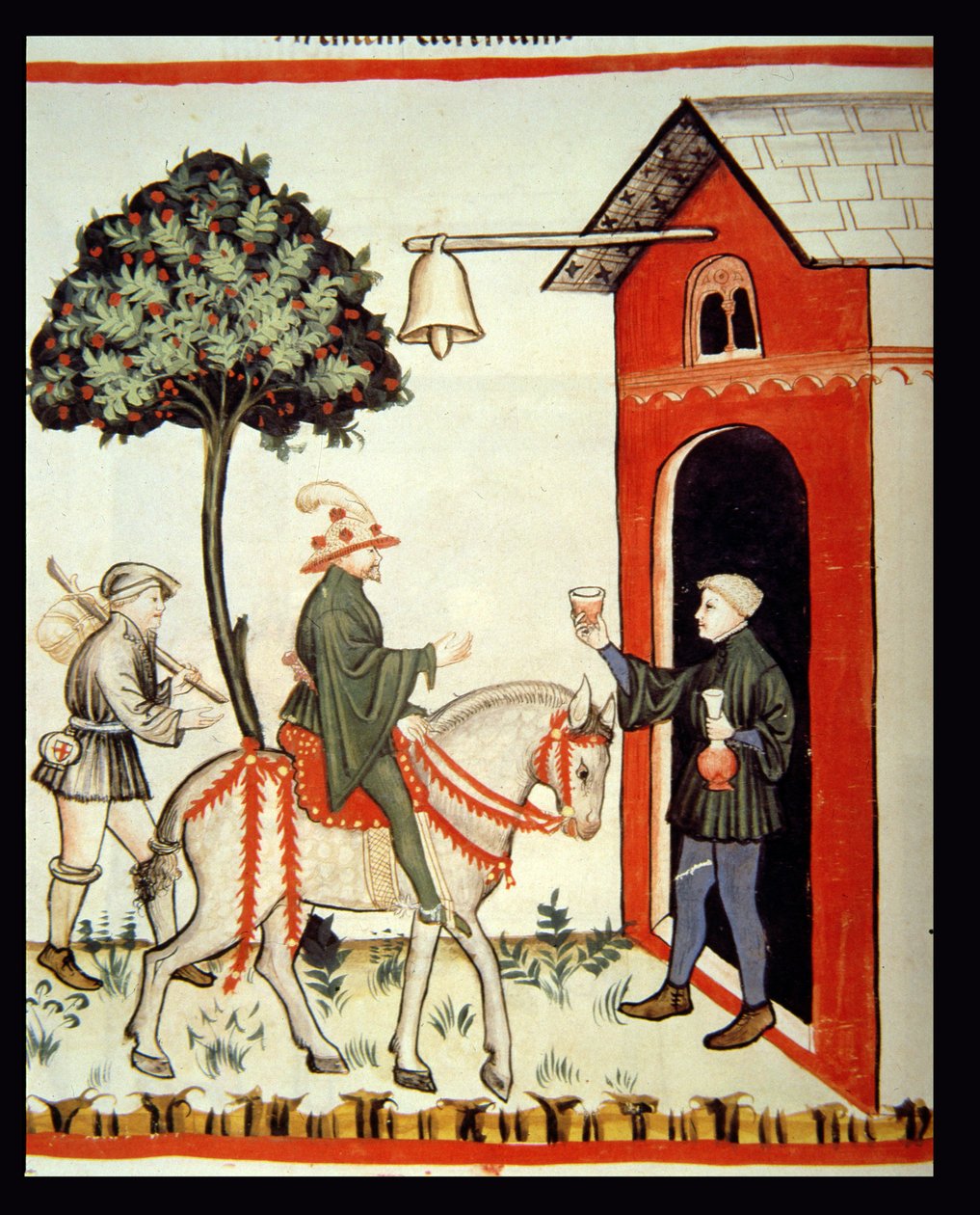 Nova 2644 fol.87v Kırmızı Şarap Kadehi, Tacuinum Sanitatis Codex Vindobonensis
