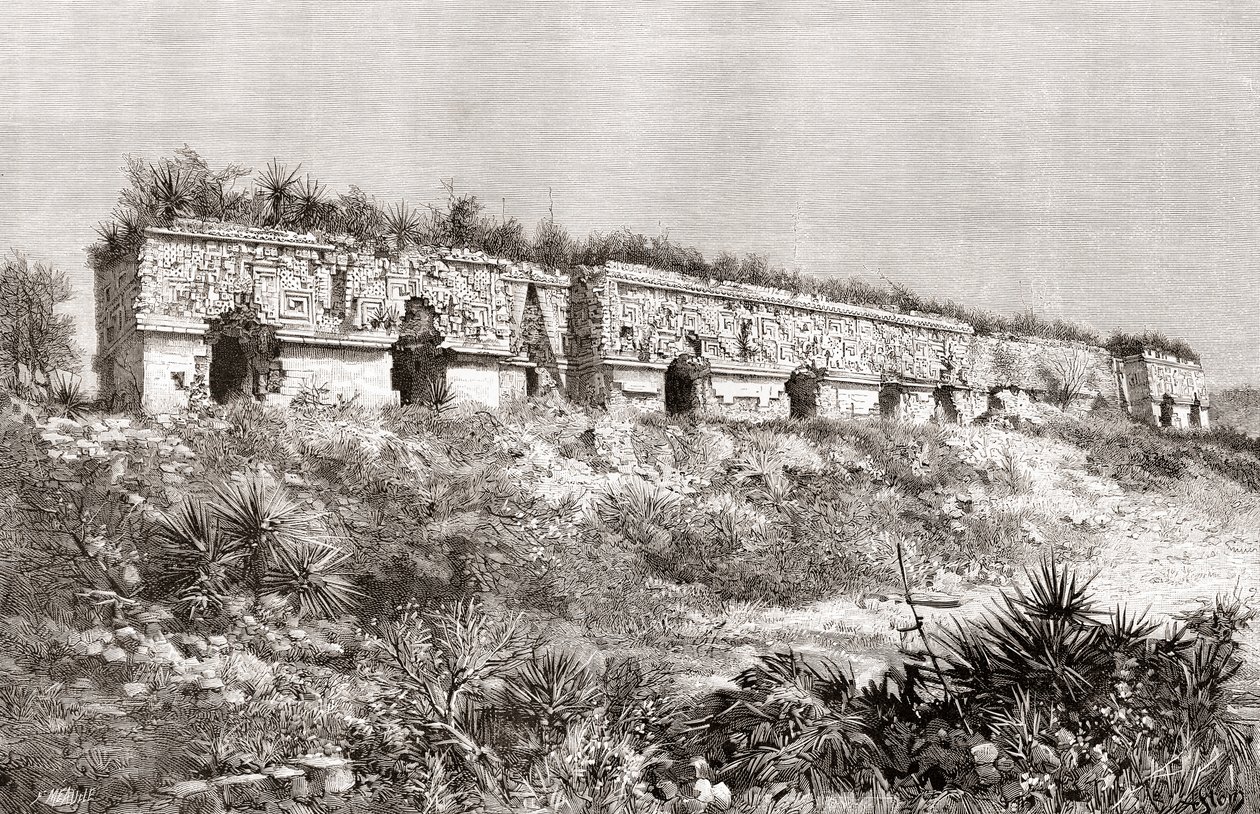 Valiler Sarayı, Uxmal, Meksika by Spanish School