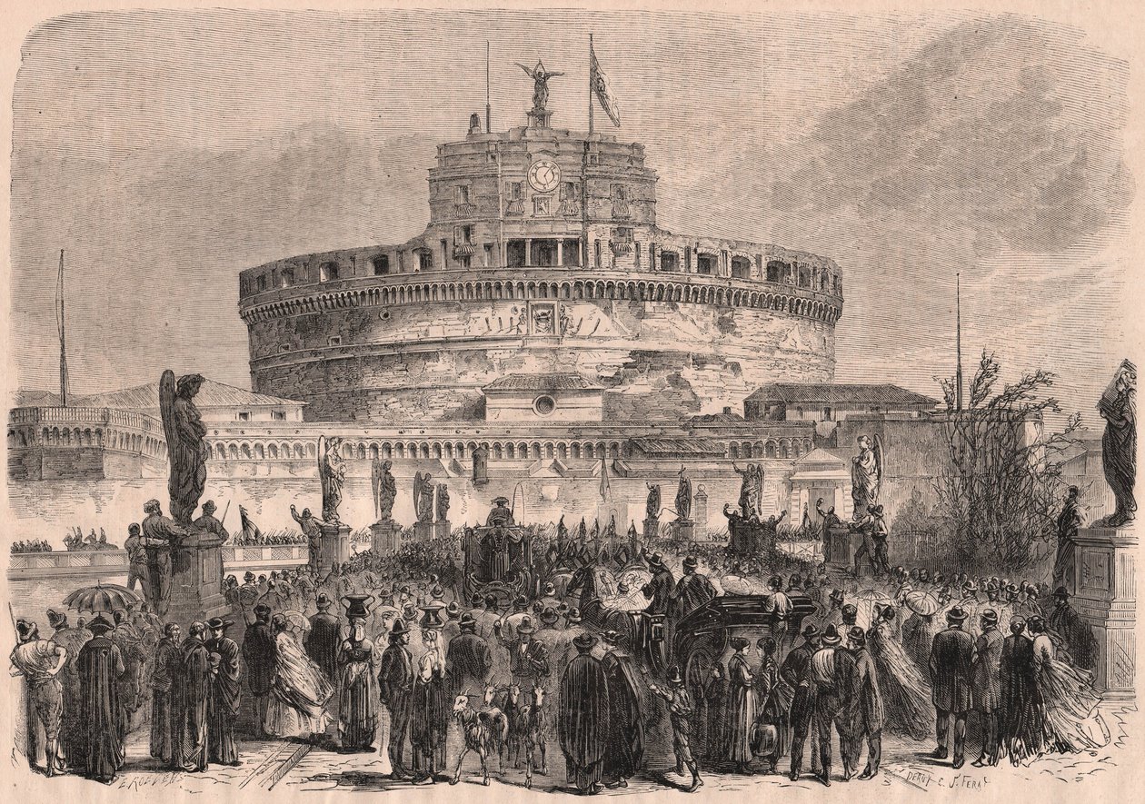 St. Angelo Kalesi (Castel SantAngelo) Roma, İtalya