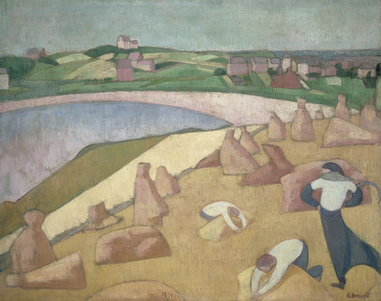 nEnglish: Moisson au bord de la mernHarvest by the Sea  by Unbekannt Unbekannt