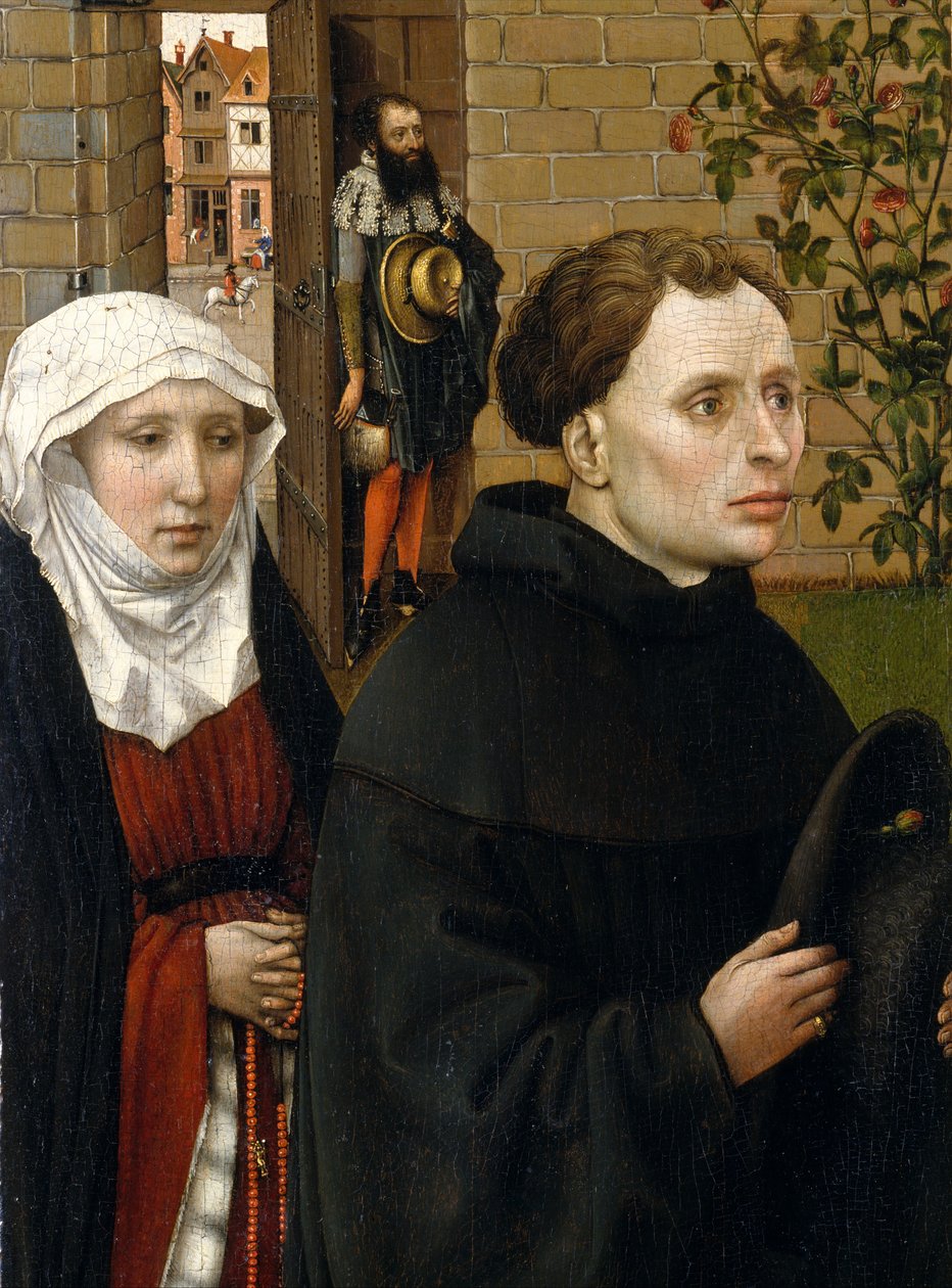 Müjde Üçlü Parçası (Merode Altarpiece), c.1427-32 (meşe üzerine yağlı boya) by 13758 1444 Master of Flemalle