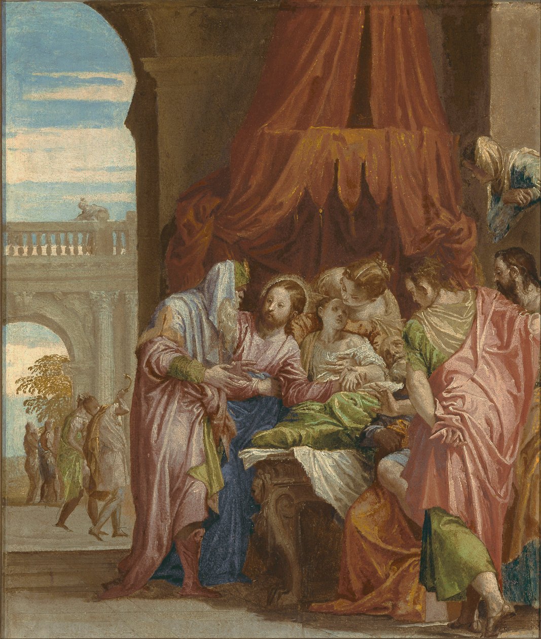 Jairus'un Kızının Yükselişi, c.1546 by Paolo Veronese