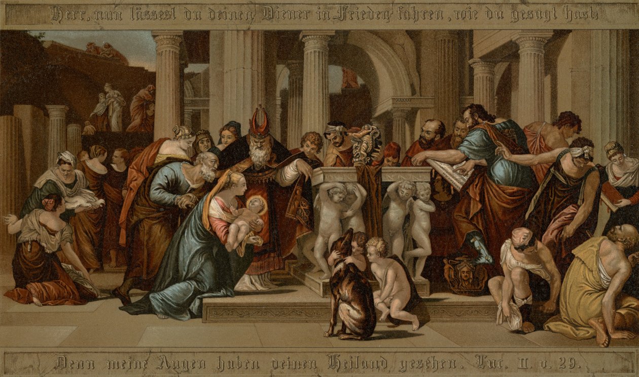 Tapınakta Sunum by after Veronese