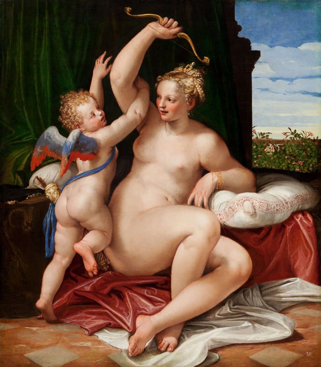 Venüs Silahsızlandıran Aşk Tanrısı, 1550-55 by Paolo Veronese