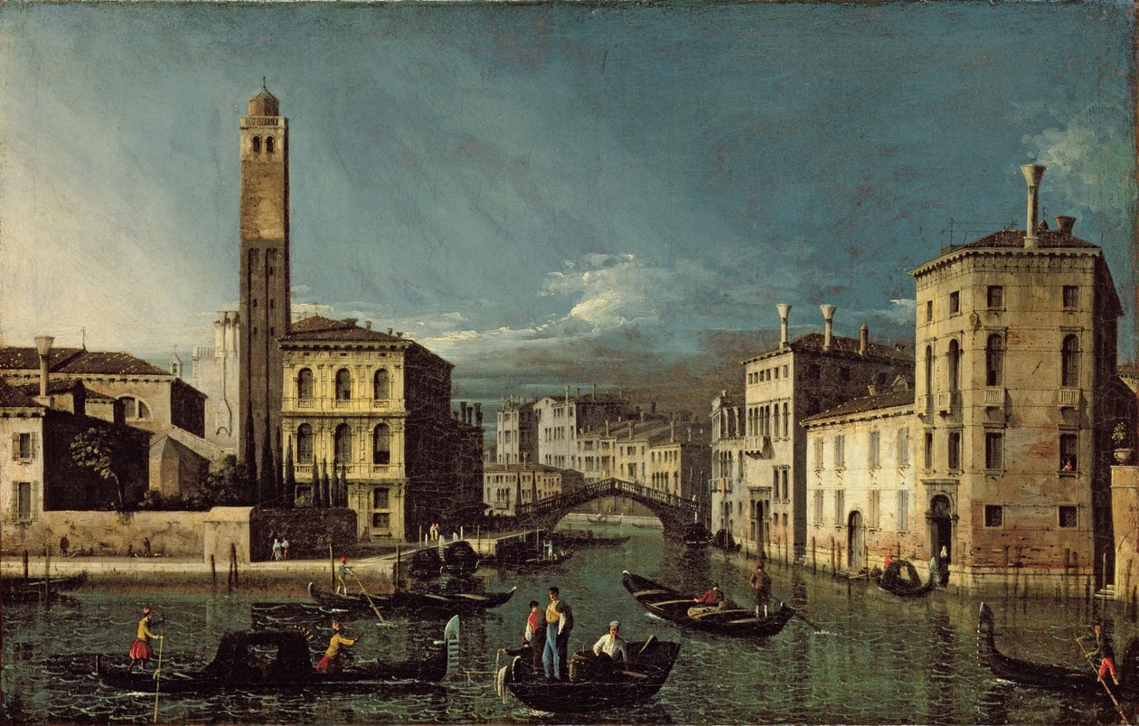 Kanal Sahnesi, Venedik by Giovanni Antonio Canal