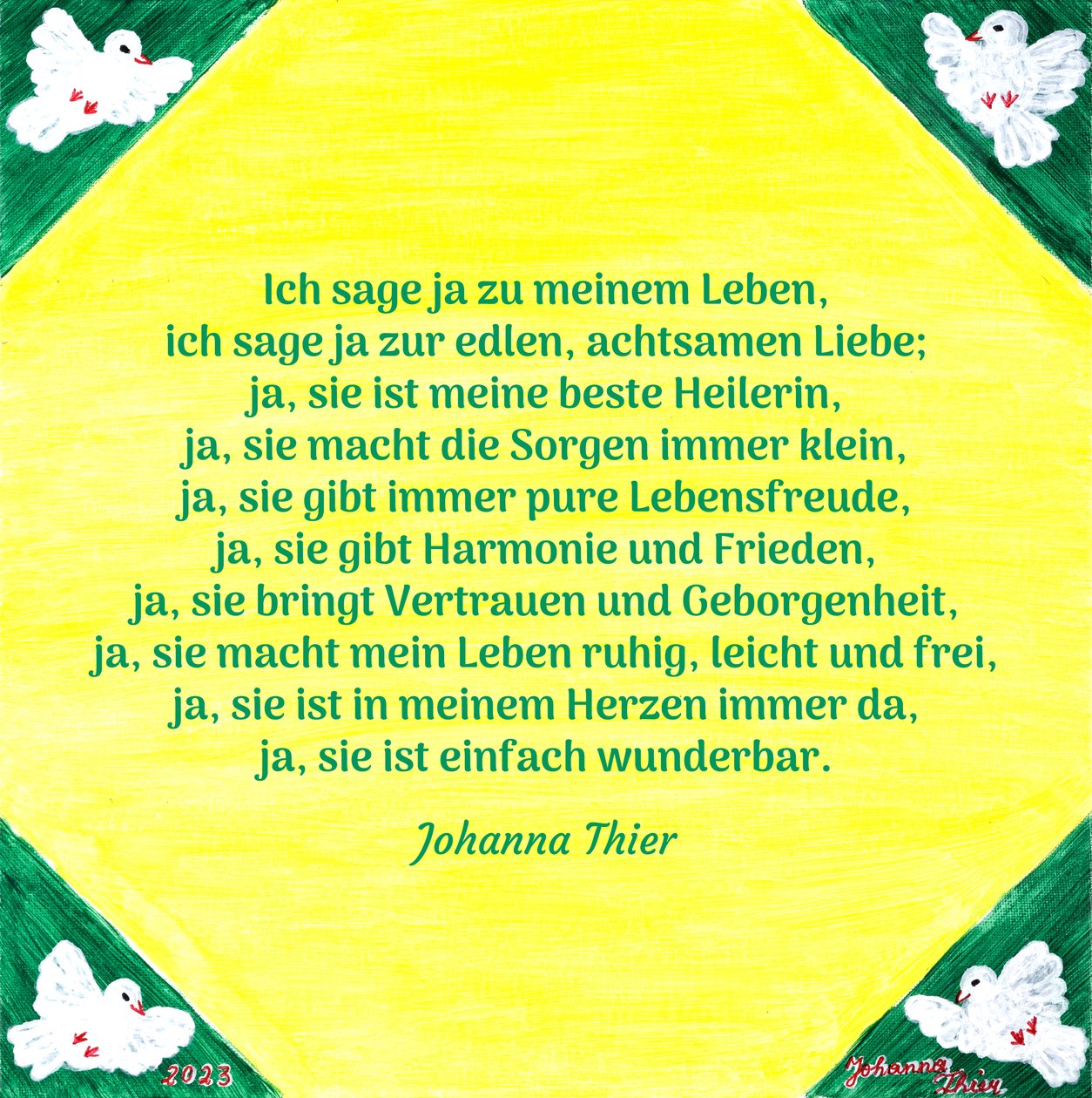Evet diyorum - versiyon 2 by Johanna Thier