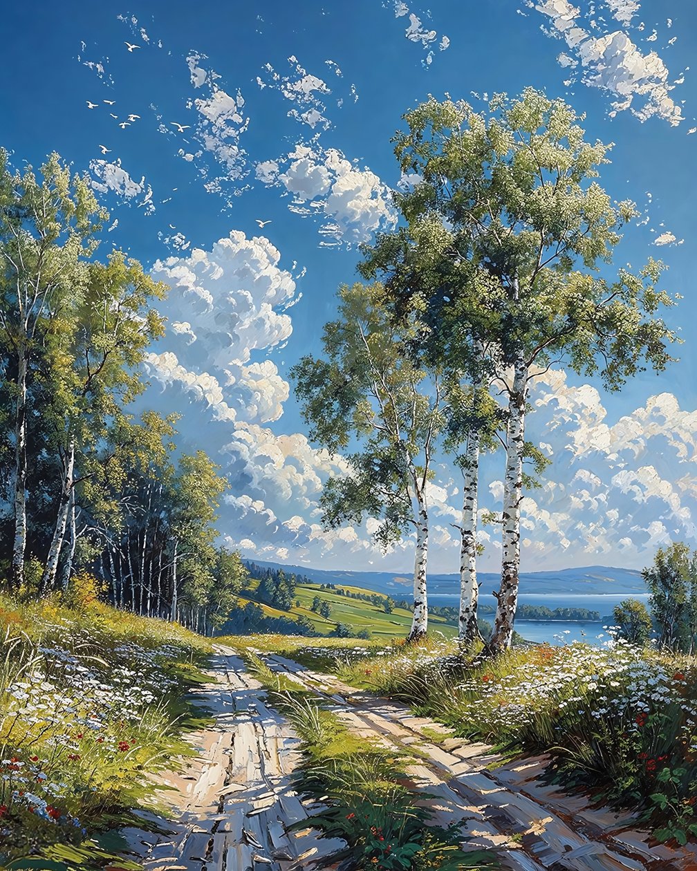 Sonbahar Ormanlık Ağaçları, Her Oda İçin Duvar Süsleri by F. Abderrahim