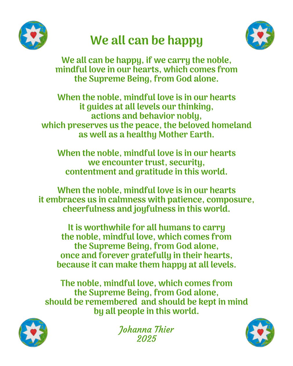 We all can be happy by Johanna Thier