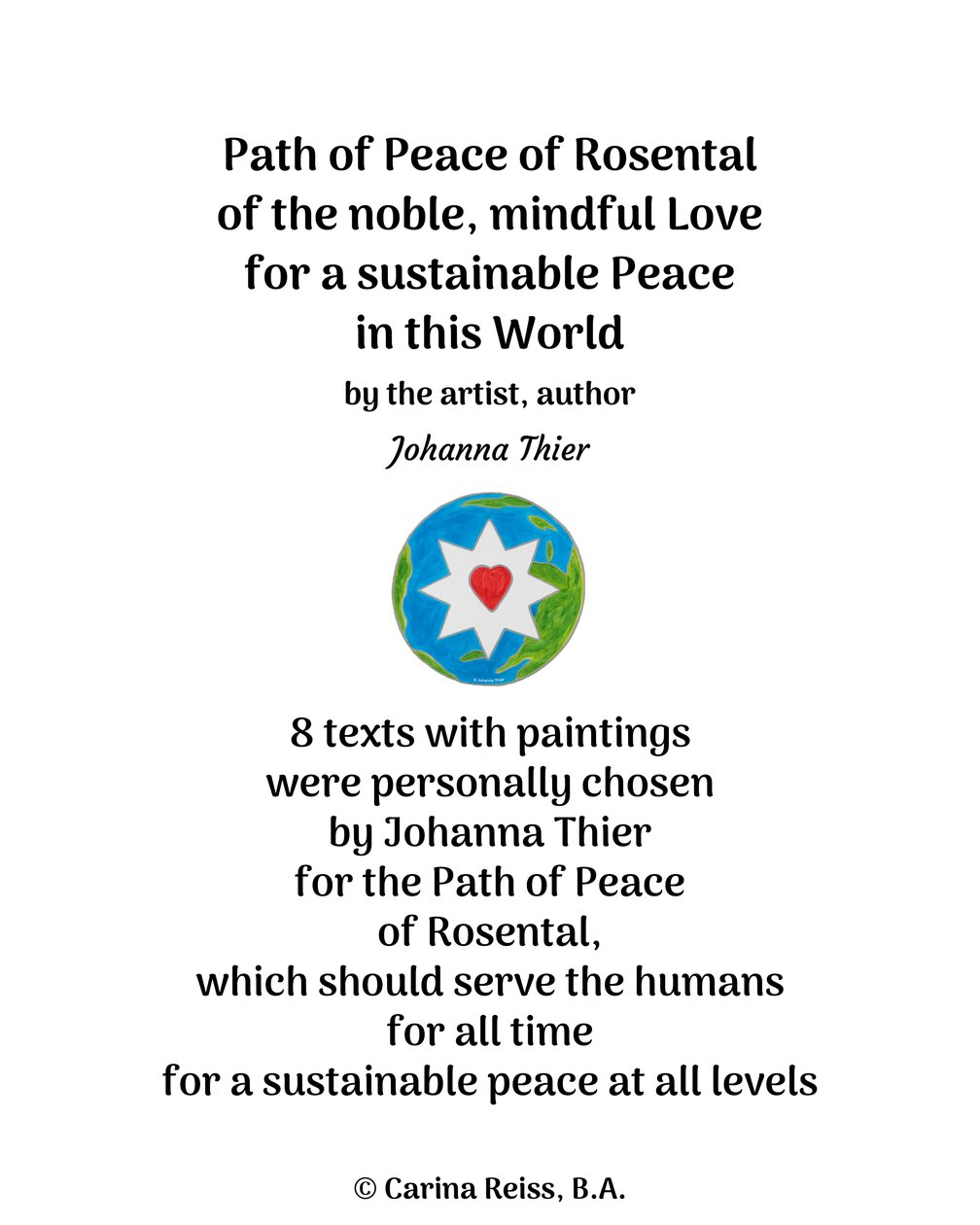 Path of Peace of Rosental by Johanna Thier