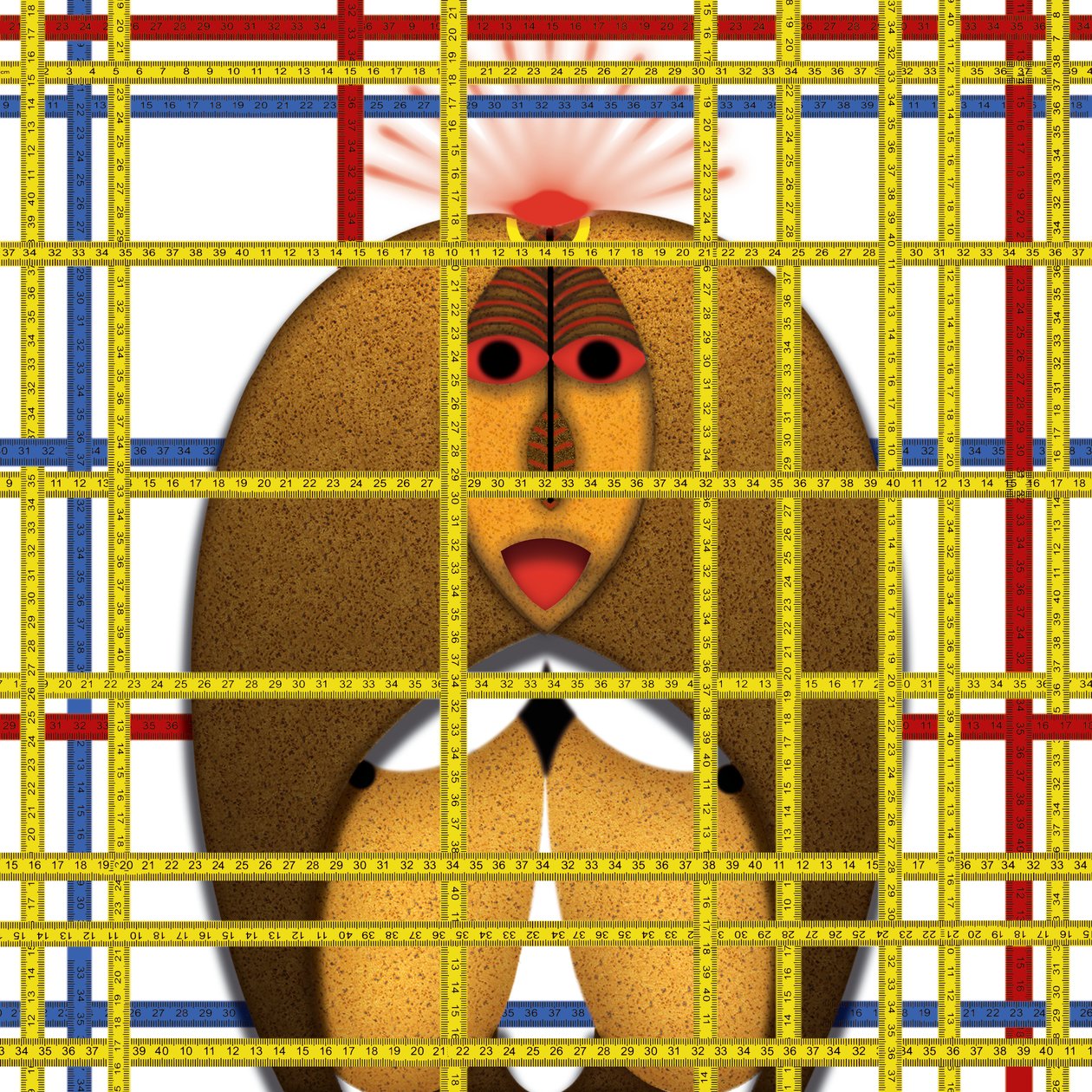 Animal Rationale (I) - Hommage Piet Mondrian by Alexander Eibach