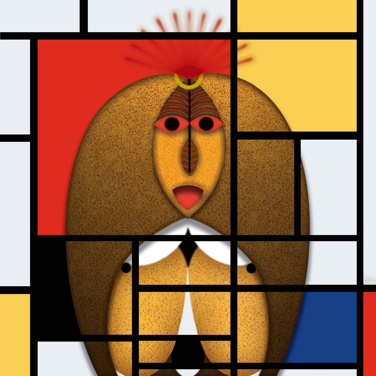 Lockdown (XXIII) - (aus der Serie Animal Rationale) by Alexander Eibach