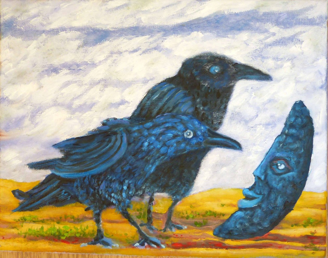 Ay ve kuzgunlar by Elzbieta Goszczycka