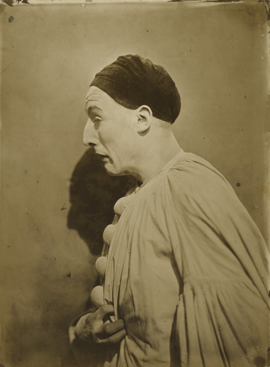 Pierrot in Pain, 1854 (tuzlu kağıt baskı) by Nadar