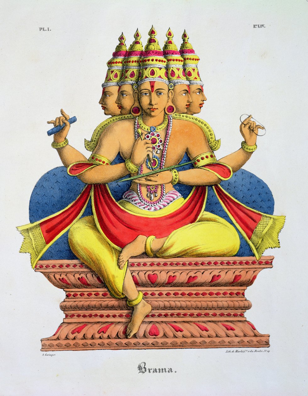 Brahma, engraved by de Marlet  by A. Geringer