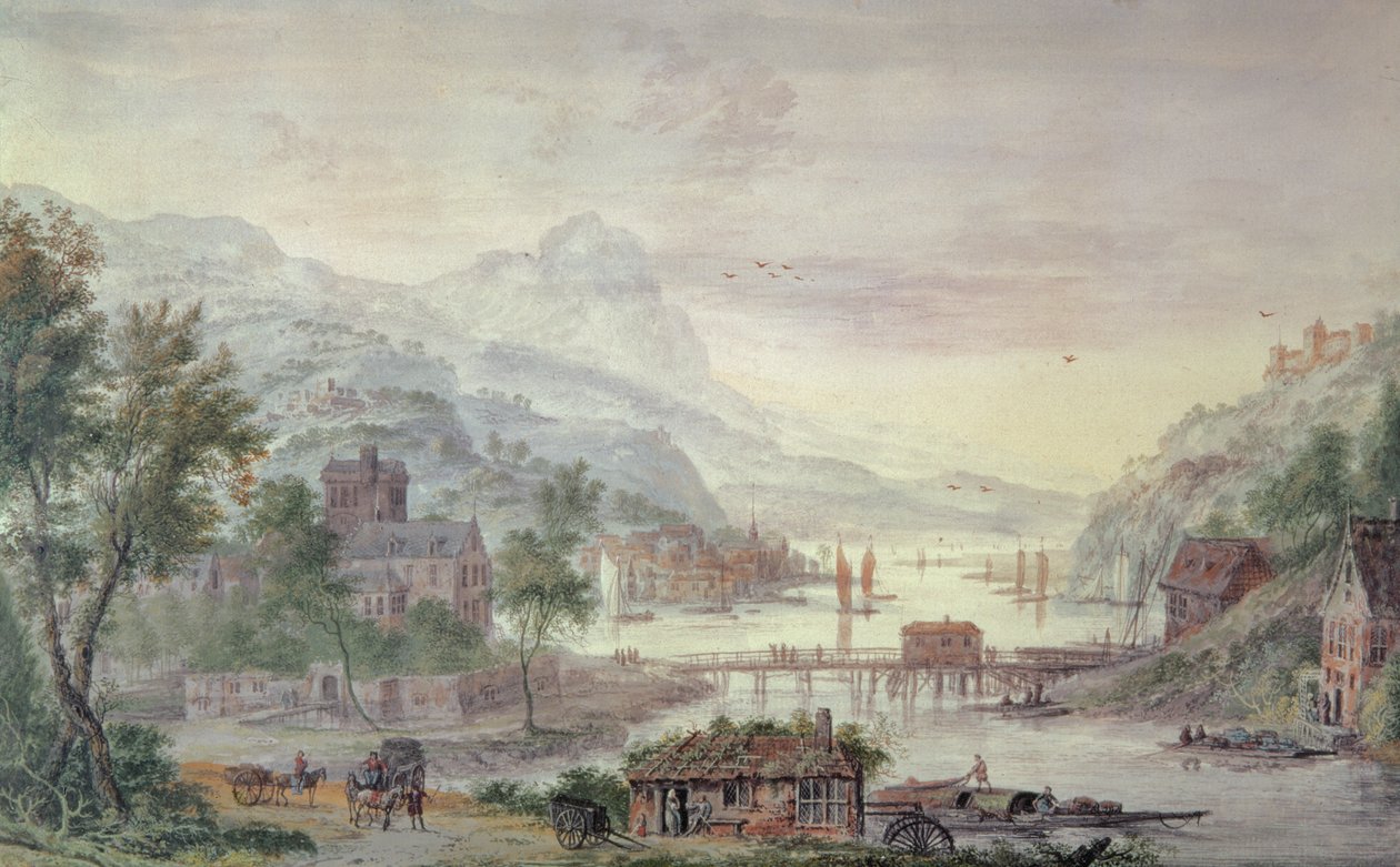 Ren Nehri manzarası by A. Rademaker