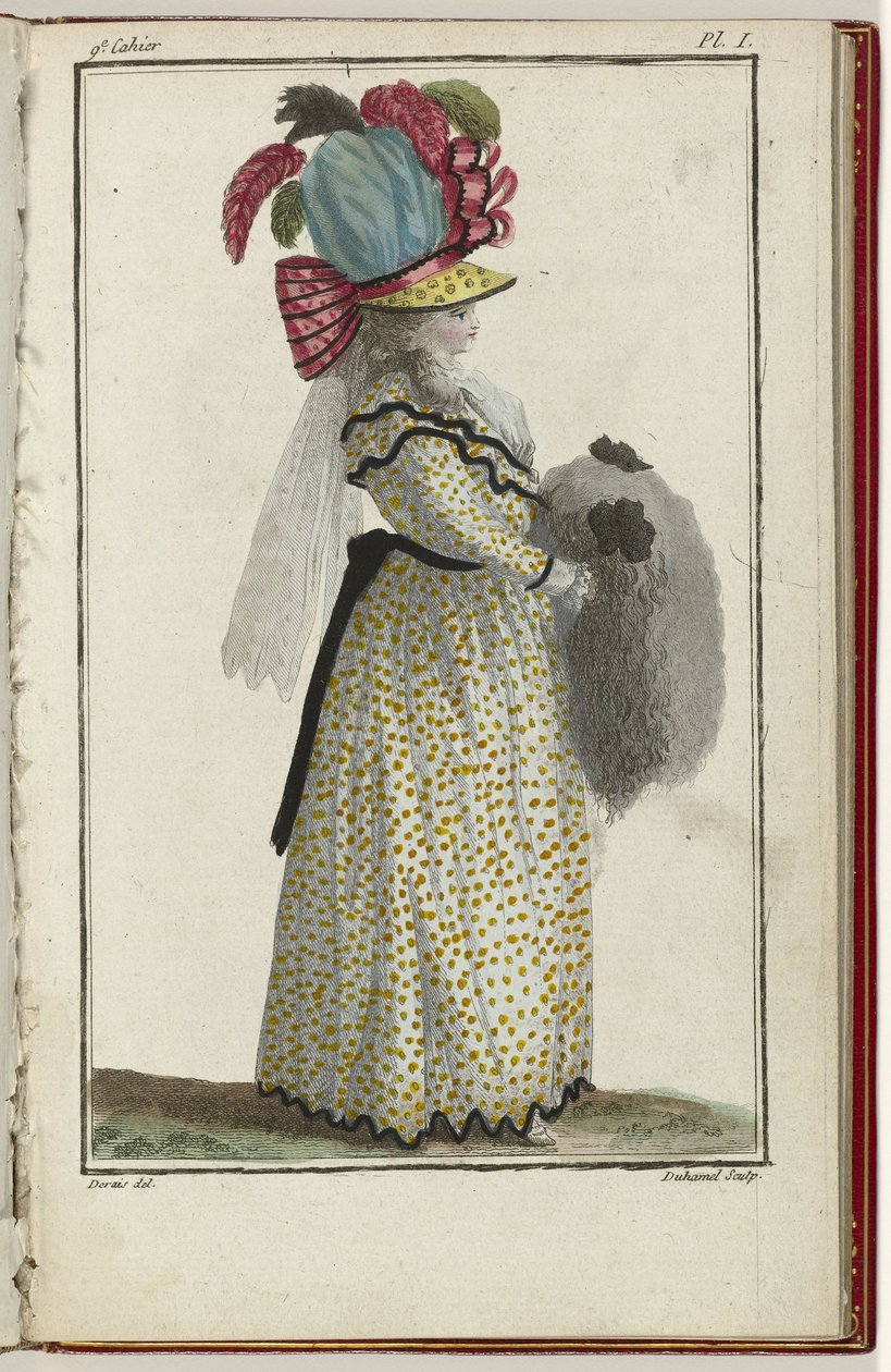 Kabine des Modes veya Les Modes Nouvelles, 15 Mart 1786, pl. ben by A.B. Duhamel