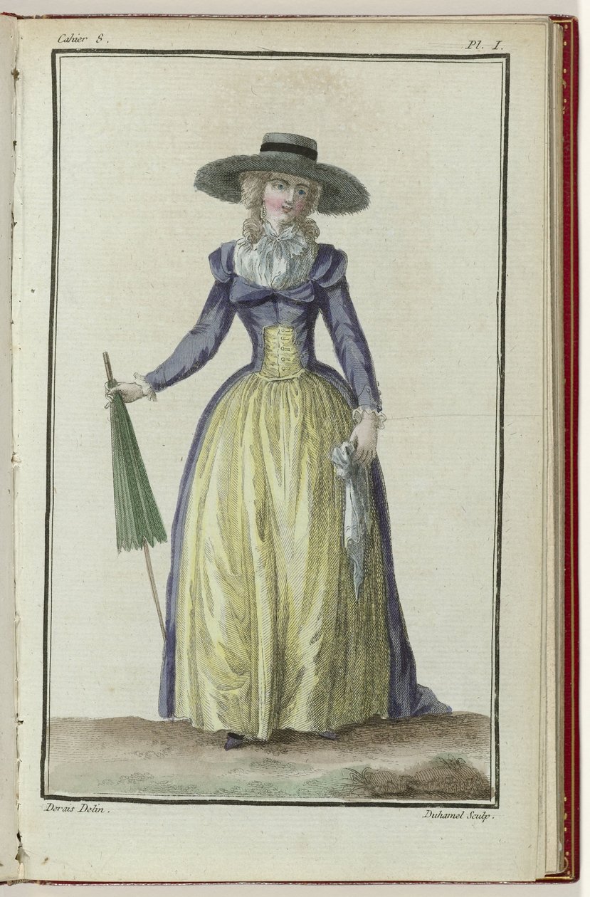 Kabine des Modları veya Yeni Modlar, 1 Mart 1786, 8th notebook, pl. ben by A.B. Duhamel