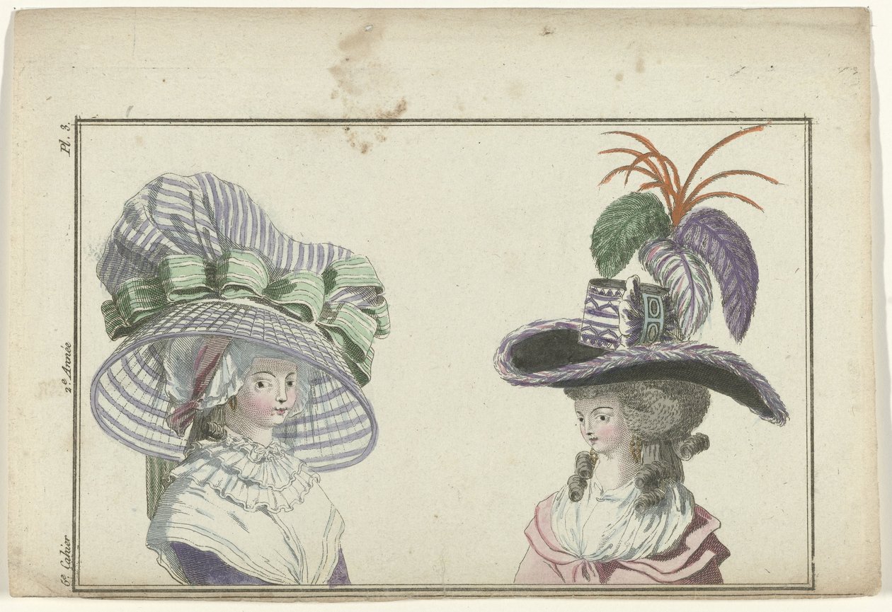 Yeni Fransız ve İngiliz Modası Dergisi, 10 Ocak 1787, 6. defter, 2. yıl, Sayfa 3 by A.B. Duhamel