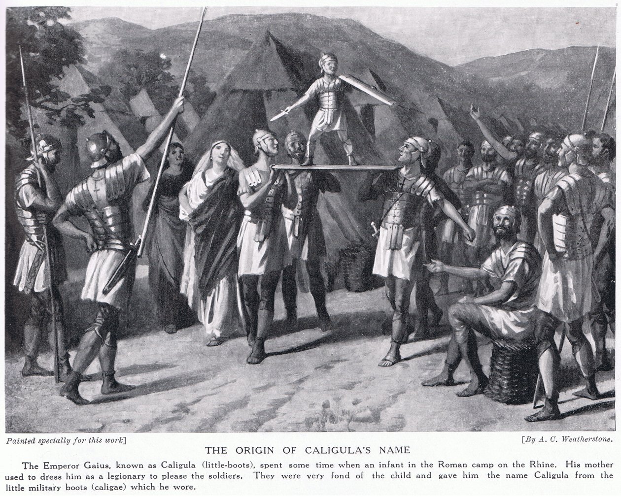 Caligula'nın adının kökeni by A.C. Weatherstone