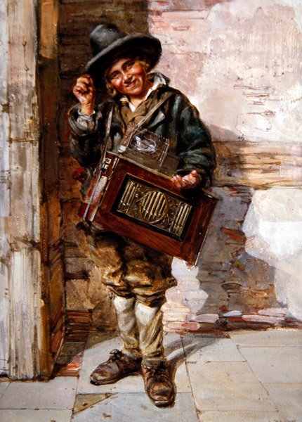 Hurdy-Gurdy Oyuncu by A.J. Rayner
