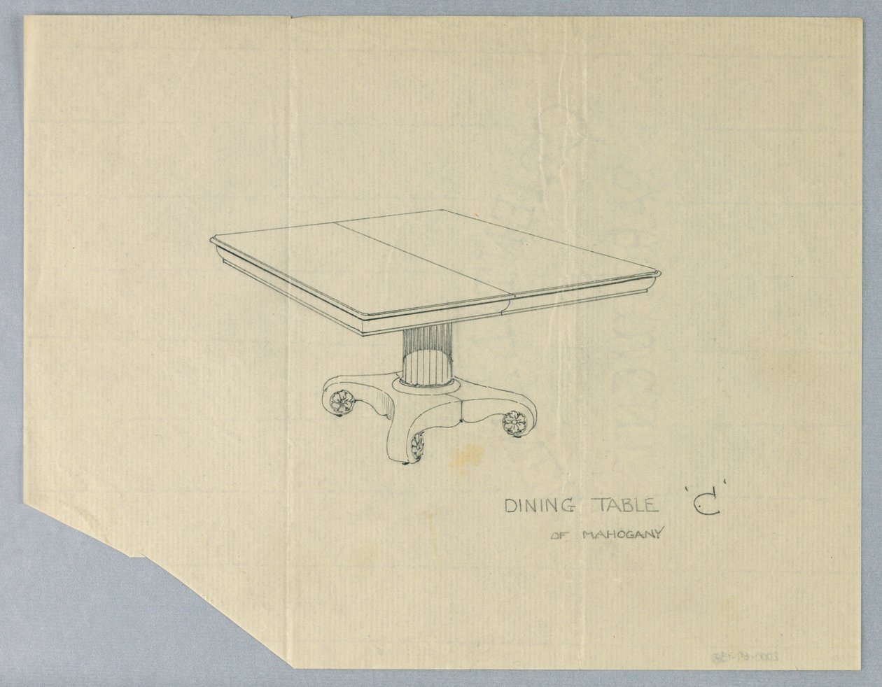 Maun Yemek Masası "C" Tasarımı by A.N. Davenport Co.
