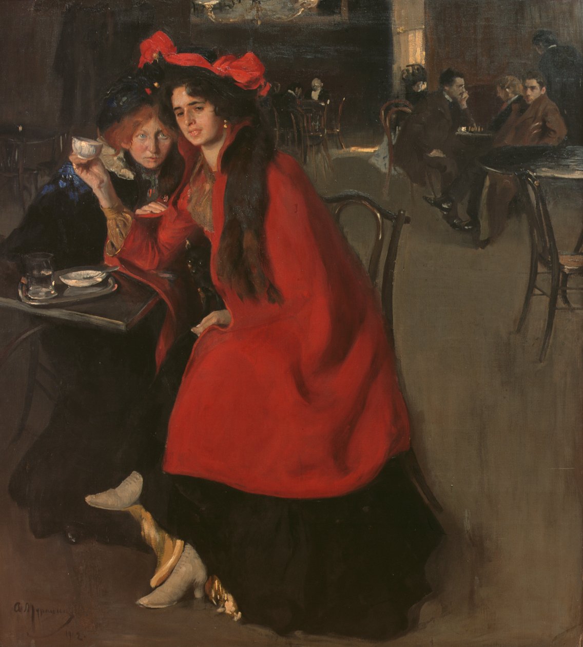 Bir Kafede, 1902 by A. A. Murashko