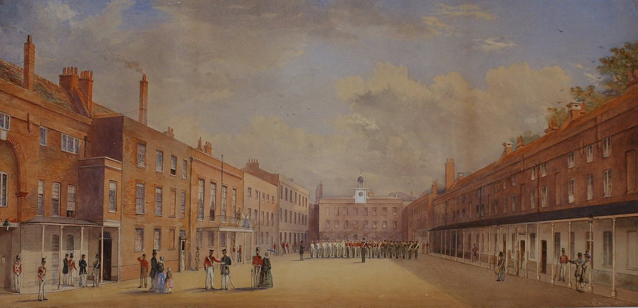Eski Clarence Kışlası, Portsmouth, Hampshire, 1847 by A. C. Snape