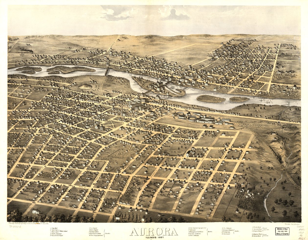 by A.; Chicago Lithographing Co. Ruger