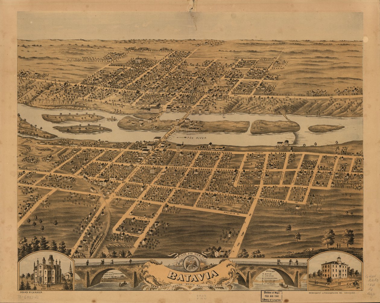  by A.; Chicago Lithographing Co. Ruger