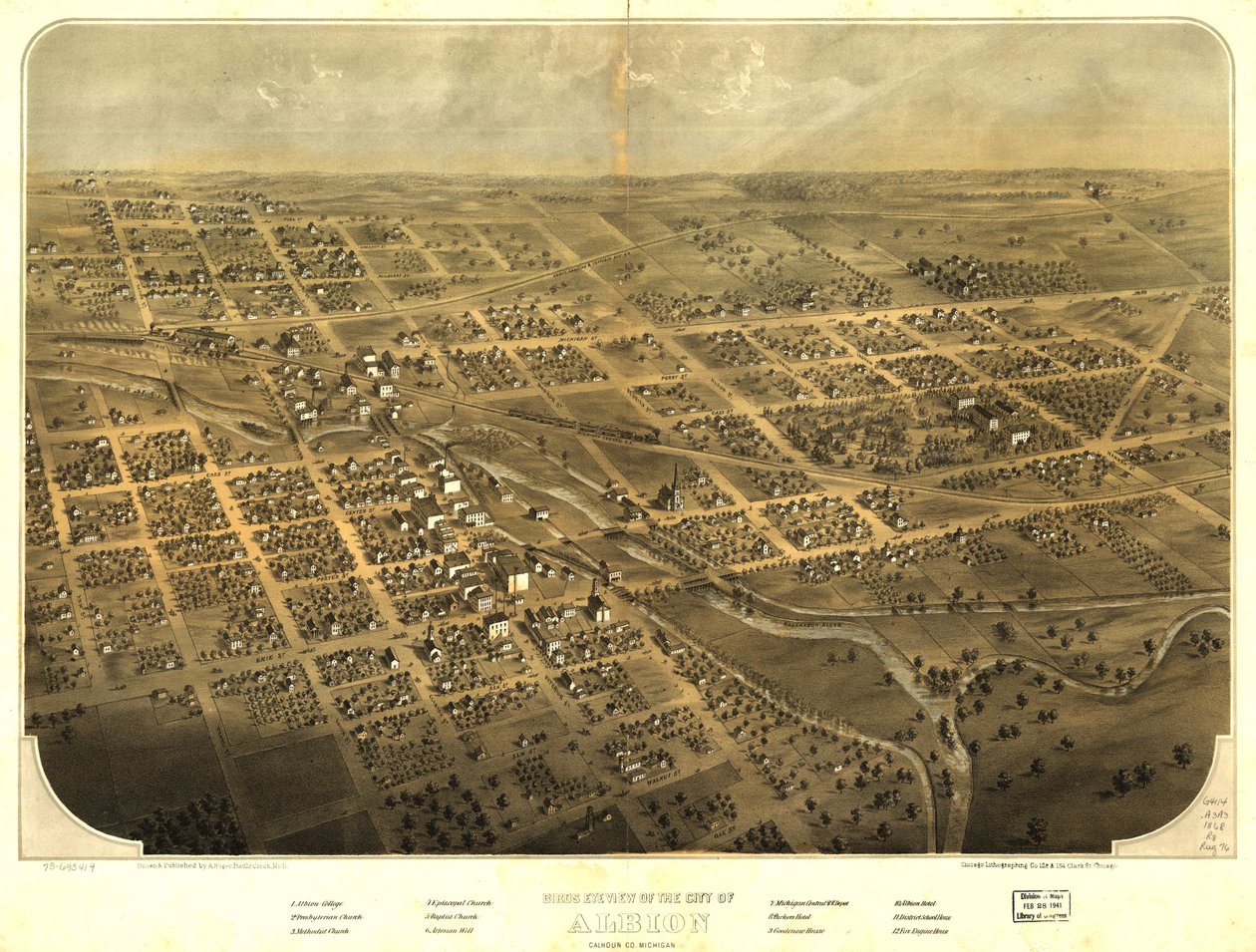  by A.; Chicago Lithographing Co. Ruger