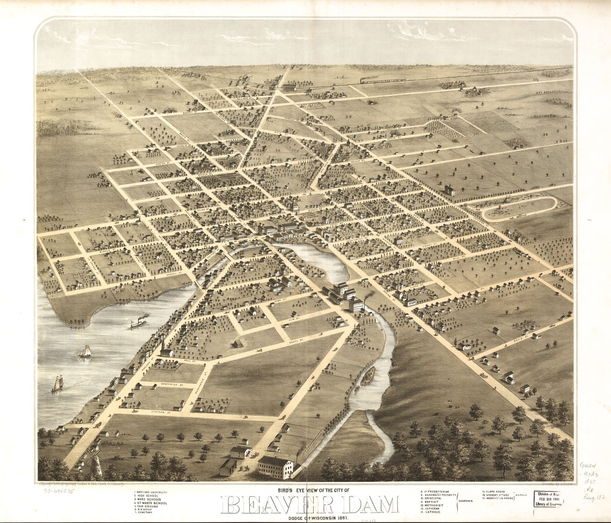  by A.; Chicago Lithographing Co. Ruger