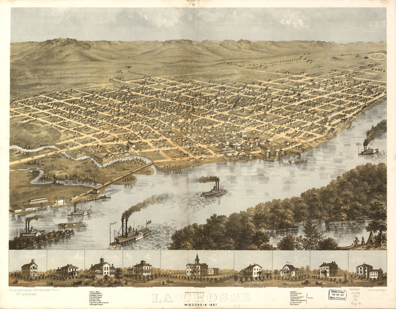  by A.; Chicago Lithographing Co. Ruger