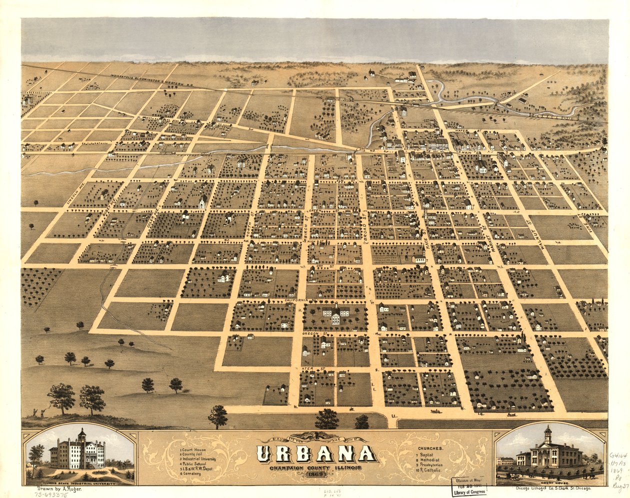  by A.; Chicago Lithographing Co. Ruger