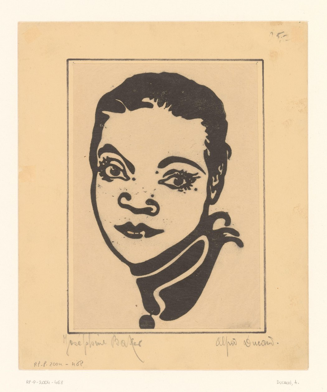 Josephine Baker'ın Portresi by A. Ducand