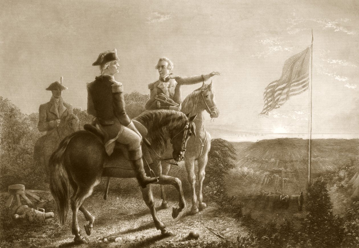 Barışın Şafağı, Yorktown Tesliminin Sabahı, pub. 1881 by A. Gilchrist Campbell