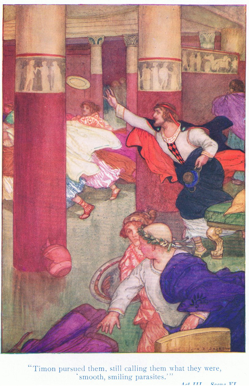 Timon onları takip etti, hala onlara oldukları gibi, Shakespeare pub Tales