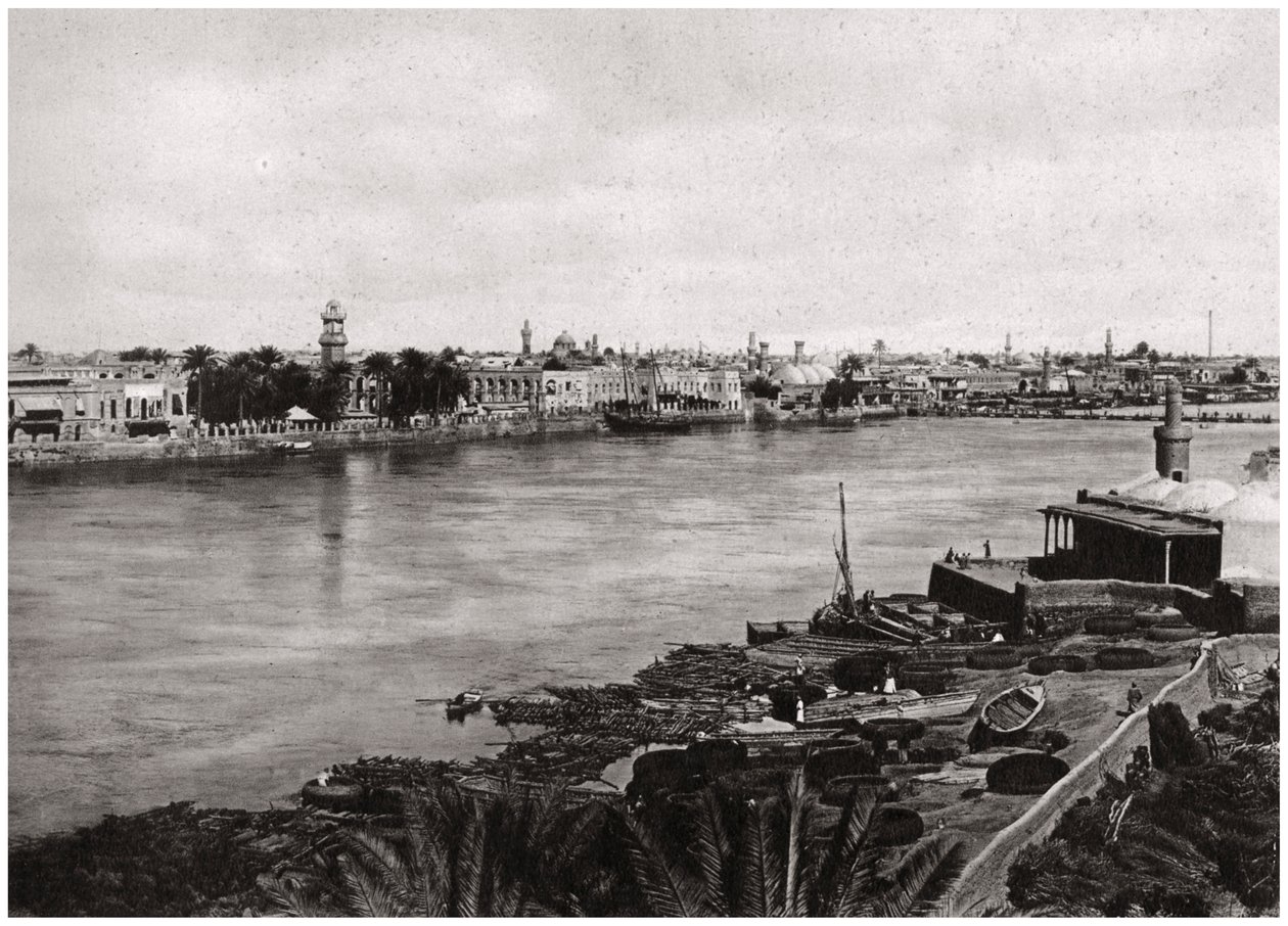 Modern Bağdat, Halifeler Şehri, Irak 1925 by A. Kerim