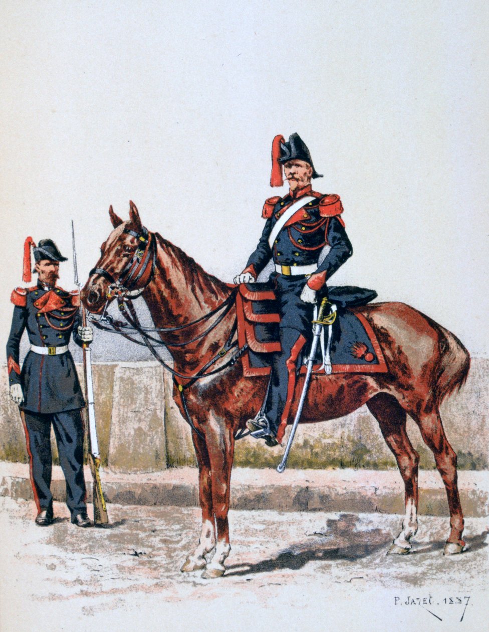 Paris Cumhuriyet Muhafızları, 16 Mayıs 1848 - 1 Şubat 1849 1887 by A. Lemercier